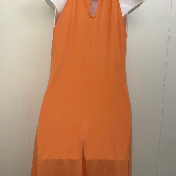 VENUS Orange Halter-Style Maxi Dress - Picture 4 of 5